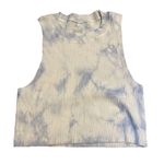 Aerie NWT Tie Dye Crop Tank Top in Size Large $35 MSRP blue white Photo 0