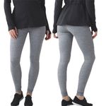 Lululemon  Wunder Under 30” Full Length Leggings Heathered Slate Gray Size 6 Photo 1