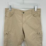 Woolrich  pants women's size 10 beige cropped cargo outdoor active hiking Photo 1