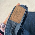 Guess Jeans Womens VTG Sz 30x 32 Blue Denim Brit Rocker Slim Straight Basic Jean Photo 4