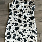 Monochrome Spaghetti Strap Mini Dress Black Photo 0