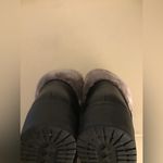 Steve Madden women black leather fur hiking Paloma boots US 10 Euro 41 Photo 4