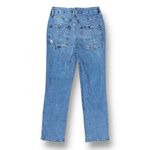 Good American 10/30 Indigo Good Straight Leg Jeans Stretch Denim Split Pockets Photo 7