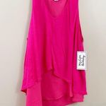 Madison & Berkeley  Asymmetrical Sleeveless Layered Pink Top Photo 0
