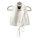 ZARA  Wrap Style Cropped Vest Blouse‎ White XS Photo 1