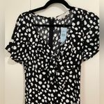 Loft Black& White Dotted Dress Photo 3