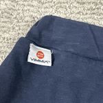 Vimmia  Pants Womens Medium Wide Leg Crop Wrap Cotton USA Stretch Navy Blue Photo 5