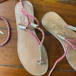 l*space L* by Cocobelle Gili Wrap Gladiator Braid Sandal in Coral & Gold- Sz 8.5 🧡🎀 Photo 5