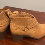 Frye and Co. ankle boot Womens Palma Stacked Heel Booties Light Tan Size 9 Photo 6