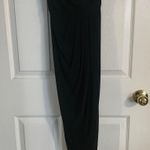 ASOS Rare London Black MIDI Dress With Slit Photo 2