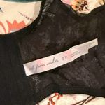 Urban Outfitters UO Out From Under Lovestruck Square Neck Black Lace Corset | Small Photo 11