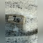 L'Agence L’ agence grey stripped wool blend mock neck chunky knit sweater Photo 3