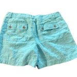 INC  women's size 12 teal linen shorts Photo 1