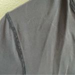 Athleta  Half Zip Ruched Guard Longline Top Gray Small Photo 7
