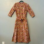 Anthropologie dRA Los Angeles Cassie yellow marigold floral print shirt dress size small Photo 1