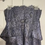 Jovani Purple & Gold Embellished Strapless Dress Photo 3