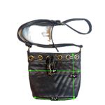 Free People Free‎ People Black Crossbody Bag with Gold Accents Photo 5
