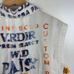 We The Free Free People  Moon Flower Top Small Seed‎ Print Button Down Oversized Photo 3