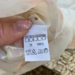 Retro floral lace and ruffles boho cottagecore whimsy prairie dress LARGE? Orange Photo 2