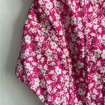 ZARA Pink Floral Corset Bodysuit Side Zipper Closure Size M Photo 4