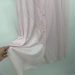 Gloria Vanderbilt  Vintage Light Pink Housecoat Pajama Dress Size Med Coquette Photo 9