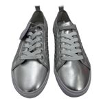 Easy Spirit  Size 6.5‎ W Women Sneaker Silver Synthetic Wide Width Lace Up NWOB Photo 1