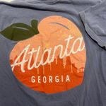 Atlanta Georgia Women Medium Blue Short Sleeve‎ Summer Shirt Photo 1