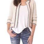 Tory Burch Donovan Embellished Linen Jacket L Photo 0