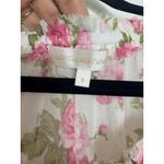 Love Shack Fancy  Popover Floral Silk Mini Dress Size Small Pink Long Sleeve Photo 5