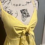 Fancyinn  Yellow Tie-Front and Sleeveless Button-Down Dress (M) Photo 1