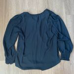 T Tahari T. Tahari Dark Teal Business Casual Blouse size Medium Photo 4
