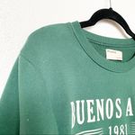 Pull & Bear  Cropped Buenos Aires Graphic Pullover Size Small Photo 2