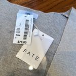FATE. south moon under cardigan NWT small grey and cream Photo 3