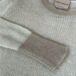 Erika Cavallini Italy Cream Tan Lightweight Crewneck Sweater Size Medium Photo 2