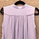 Vince Womens Sleeveless Blouse Size S V-Neck Top Periwinkle Purple Casual Small Photo 11
