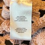 Bobeau  blush pink top, crochet knit style oversized boxy cut pullover, size M Photo 10