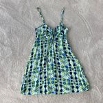 Aerie Blue and Green  Sun Dress with Keyhole Photo 1