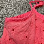 Lsenboye Eyelet Zipper Front Flowy Tank Top Size L Photo 6