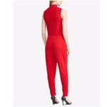 Ralph Lauren Lauren Jumpsuit XL NWT Simran Necktie Choker Cut Out Red Party Photo 7