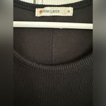 Marine layer  Lexi Daytime Dress in Black Rib size Medium Photo 4