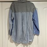 ZARA women’s mixed print oversized men style medium button up shirt Photo 5