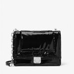 Michael Kors  Rory Medium Quilted Patent Crossbody Bag Black NWT Photo 0