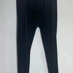Eileen Fisher RESERVED Black Velvet Velour Leggings Size Medium EUC! Photo 0