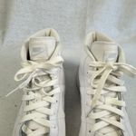 Nike  Court Royale 2 Mid White Light Blue Leather High Top Sneakers Womens‎ 8 Photo 3
