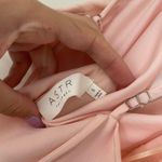 ASTR Gaia Blush Pink Cowl Neck Midi Dress Photo 6