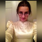 1930s beaded ivory satin wedding dress Yellow Size XS Photo 3