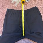 ZARA  Womens Soft Cropped Pants Black Size M Relaxed Cozy Loungewear Pockets Photo 6