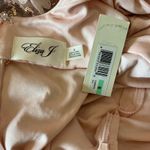 Eliza J  Women's Sequined Lace High Low Backless Gown Pink Size 8 Short Sleeve Photo 9