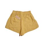 BLANK NYC  Shorts Women's Size Extra Small XS Yellow Linen Blend Casual Elastic Photo 1