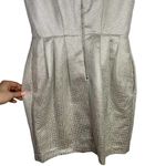 Revolve  Club Monaco Lanna Dress in Silver Jacquard Mini Dress 00 XXS Photo 4